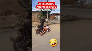 APRENDENDO ANDAR DE MOTO POP [upl. by Nolahs]