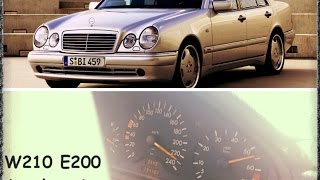 Mercedes W210 E200  136 Hp  Acceleration 0  230 [upl. by Fania]