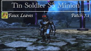 Final Fantasy XIV  Tin Soldier S3 Minion [upl. by Eibur]