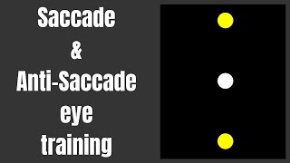 Saccade amp AntiSaccade Eye Training [upl. by Nairred]