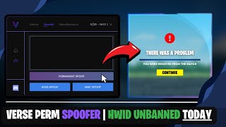 Get HWID Unbanned With Verse Spoofer [upl. by Terryn]