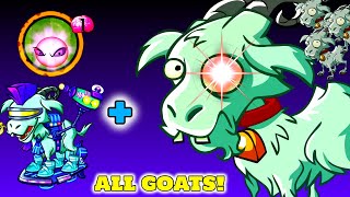 CRAZY ALL GOAT DECK  INFINITE BUFFS Dream Combos Deck Highlights PvZ Heroes [upl. by Frederick]