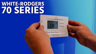 Simple Easy Thermostat Install with WhiteRodgers 70 Series [upl. by Kolva]