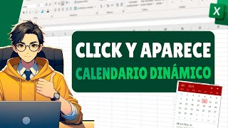 Como Hacer un CALENDARIO en Excel que al dar clic en una celda aparezca y se pueda seleccionar fecha [upl. by Marmawke]