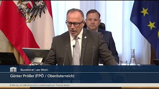 Günter Pröller  Erklärung Oberösterreichischer Landeshauptmann  1172024 [upl. by Anid]