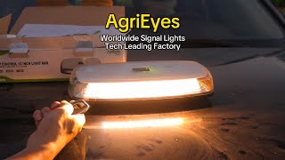 AgriEyes W12R Remote Control LED Strobe light bar wireless magnetic flashing light for vehicles [upl. by Eynttirb]