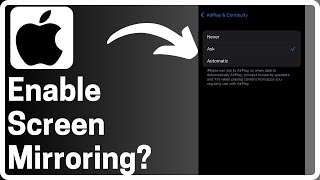 How To Turn On Screen Mirroring on iPhone  Full Guide [upl. by Swen]