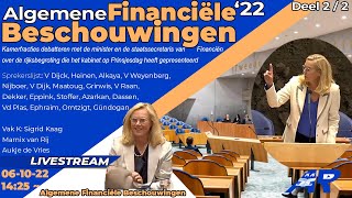 Terugkijken Algemene Financiële Beschouwingen 22  AFB22 Tweede Kamer deel 22 [upl. by Hoon]