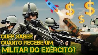 CURIOSIDADE Quanto Ganha Um Soldado do Exército Brasileiro Contracheque militar  Forças armadas [upl. by Whitcomb855]