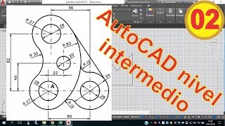 Autocad Ejercicio 02 de AutoCAD nivel intermedio 100 práctico [upl. by Iraam]