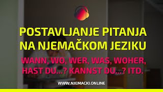 Nauči pravilno postavljati pitanja na njemačkom jeziku A1  2019 [upl. by Hunfredo]