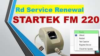 Startek FM220 Device Connection Blocked or Busy issue Resolve l Startek FM 220 Rd Service Renew [upl. by Lagiba]