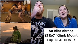 Americans React  AN IDIOT ABROAD  Climb Mount Fuji [upl. by Annoyed]