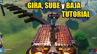 como HACER un TREN QUE GIRE en LEGO FORTNITE [upl. by Knarf]