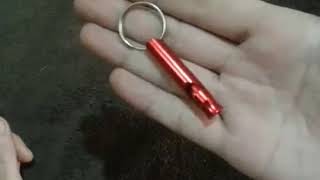 Aluminum Emergency Survival Whistle Keychain For Camping Hiking [upl. by Geraud]