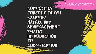 Composite materials Matrix and Reinforcement Introduction to classification of composite materials [upl. by Rellia40]