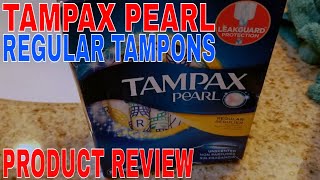 ✅ How To Use Tampax Pearl Regular Tampons Review [upl. by Delle]