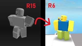 Roblox I brought EVERY R15 animation package to R6 [upl. by Sitof]