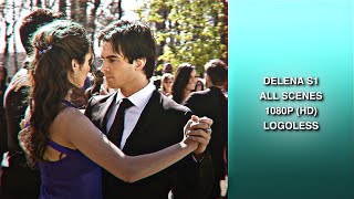 Season 1 all Delena scenes logoless  HD [upl. by Ayotahc715]