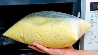 Don’t waste your time just put the bag with the dough into the microwave oven A “stolen” trick [upl. by Onaled]