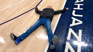 Laying on an NBA Basketball Court [upl. by Ellenet]