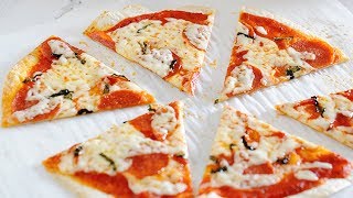 Tortilla Pizza Recipe  Toaster Oven Pizza amp Oven Methods [upl. by Ayekram]