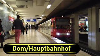 Stadtbahn Station DomHauptbahnhof  Cologne 🇩🇪  Walkthrough 🚶 [upl. by Stover]