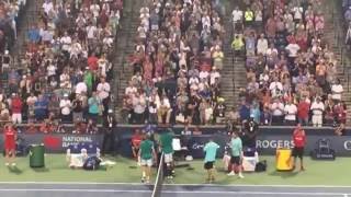 Denis Shapovalov  Nick Kyrgios Match point  Rogers Cup Toronto 25072016 [upl. by Miarfe]