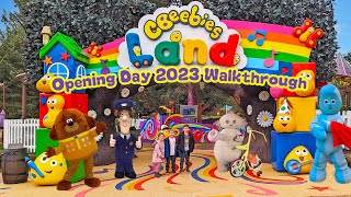 CBeebies Land 2023 Opening Day Virtual Tour at Alton Towers March 2023 4K [upl. by Neehsar]