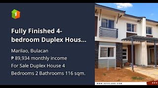 Fully Finished 4bedroom Duplex House Renttoown in Marilao Bulacan [upl. by Davidoff200]