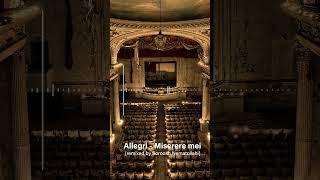 Allegri  Miserere mei remixed by Soroosh Nematollahi [upl. by Arotak]