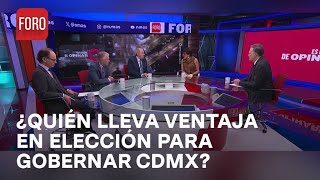 ¿Quién va arriba en las encuestas rumbo a la elección para gobernar la CDMX  Es la Hora de Opinar [upl. by Lodmilla]