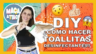 DIY como hacer toallitas desinfectantes y antibacteriales paso a paso [upl. by Aifos322]