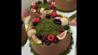 Chocolate pistachioflavored cake delicious [upl. by Yerbua660]