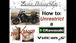 How to Unrestrict or Derestrict a Restricted Kawasaki Vulcan S unleash all its potential [upl. by Oliy]