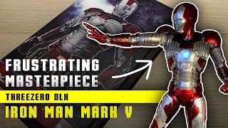 Threezero DLX Iron Man Mark V Action Figure Unboxing and Review [upl. by Sanjay]