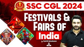 Festivals and Fairs of India for SSC CGL 2024  By Sahil Madaan [upl. by Ruomyes]