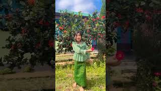 Khumtrang  reang song dance by cute girl 😍😍😍😍 [upl. by Tolecnal]