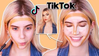 VIRAL TIKTOK MAKEUP HACKS WITH ABBY ROBERTS  LOOKFANTASTICCOM [upl. by Yasibit]