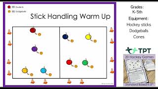 Stickhandling Warm Up  Hockey Game [upl. by Aydni]