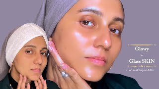 GLOWY  GLASS SKIN CARE ROUTINE for DRY SKIN  unsponsored Kbeauty products [upl. by Yarak]