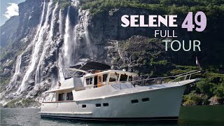 FULL YACHT TOUR  SELENE 49 TRAWLER [upl. by Selda]