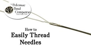 How to easily thread beading needles [upl. by Bunnie]