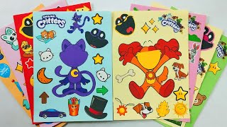 ASMR Toys Sticker Book Smiling Critters and The Amazing Digital Circus [upl. by Allissa]