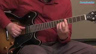 Washburn HB30 Semihollowbody Electric Guitar Demo  Sweetwater Sound [upl. by Shishko]