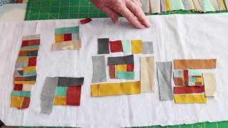 Tutorial  Sewing Log Cabin Quilt Blocks from Scraps with Jean Wells [upl. by Ahsiryt929]