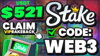 STAKE CODE  WEB3  Get Free VIP stake promo code review [upl. by Kurth331]