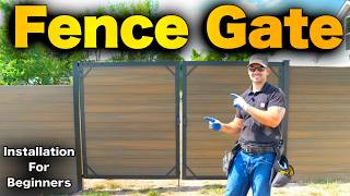 How To Build A Double Fence Gate For Composite Fencing [upl. by Winnie]