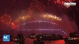 Dazzling fireworks display at Sydney Harbour Australia [upl. by Edla]