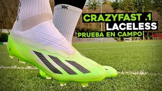 adidas X Crazyfast 1 Laceless  Prueba en campo [upl. by Idnas]